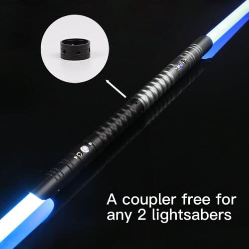 TXQ Lightsaber Metal Hilt Heavy Dueling 12 Color RGB LED Change Volume Adjustment Force 6 Sound Fons FOC Blaster Saber TS001GIFT