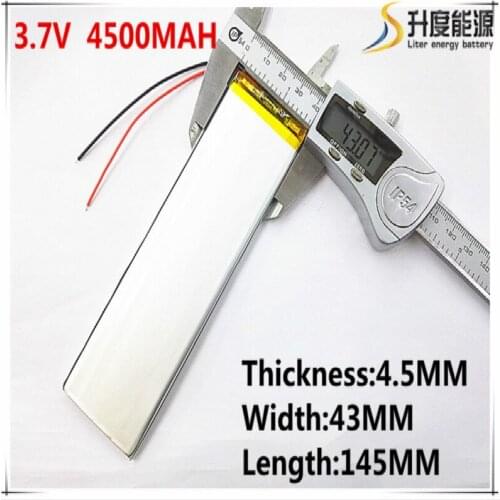 3.7V lithium polymer batteries 4543145 4500mAh large-capacity ultra-thin flat-panel computer. Notebook