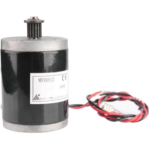 12V/24V 100W Brushed Scooter Motor Metal Motor Parts Accessories for Small Surf Electric Scooter