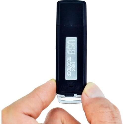 Savetek Mini USB Pen 8GB 16GB Key Chain Digital Audio Voice Recorder 384KBPS One-Touch Recording 70hours Recording Black