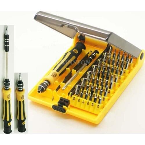 DHL 100Set 45 in 1 Professional Portable Opening Tool Compact Screwdriver Kit Set with Tweezers for Precise Repair JK6089-A