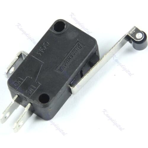 Normally Open Micro Roller Long Handle Lever Arm Close Limit Switch KW7-3 #RW1209