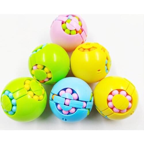 New Finger Bubble Gyro Cube Decompression Handle Fingertip Game Novelty Toy Spinning Top Anti Stress Relief Figet Spinner Toy