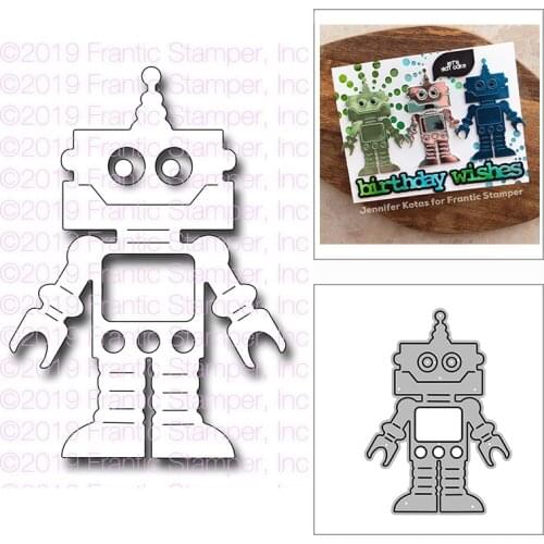 New Intelligent Robot Craft Embossing Mold 2021 Metal Cutting Dies for DIY Decorative Scrapbooking Album Card Making No Stamps