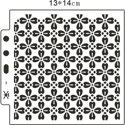Wholesale Flowers shield DIY cake scrapbook stencils hollow Embellishments printing lace ruler Valentines Day