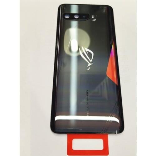 Original 6.59" For Asus ROG Phone III ZS661KS ROG Phone 3 3D Glass Back Battery Cover Housing+Glass Lens