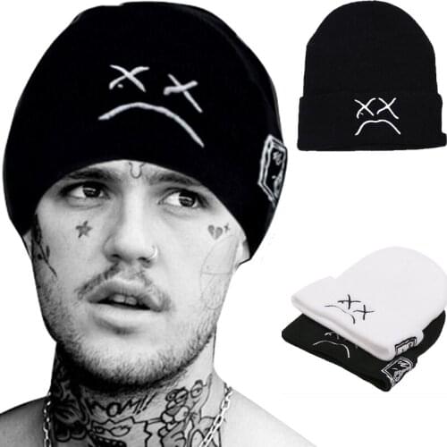 Beanie Repper Lil Peep Hip Hop Warm Embroidery Caps Men Women Knit Hat Skullies Warm Hats Autumn Winter Ski Cap Unisex Solid