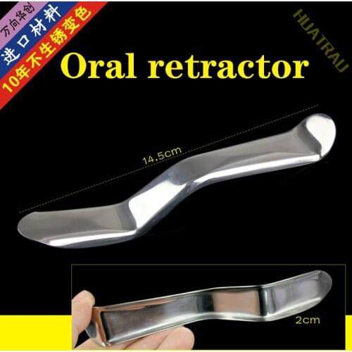 Dental materials medical oral retractor implant instruments lip buccal retractor stainless steel corner retractor S-bend