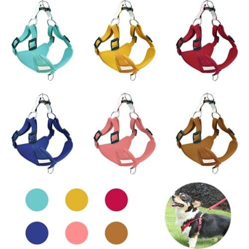 Reflective Pet Dog Harness With Leash Soft Breathable Durable Harnesses Vest Set For Small Medium Dogs Outdoor Dog Cat Supplies