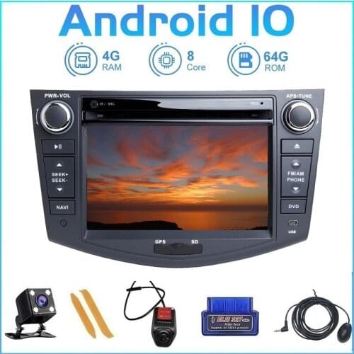 ZLTOOPAI Android 10 For Toyota RAV4 2006 2007 2008 2009 2010 2011 2012 GPS Navigation DVD CD Auto Radio Multimedia Player