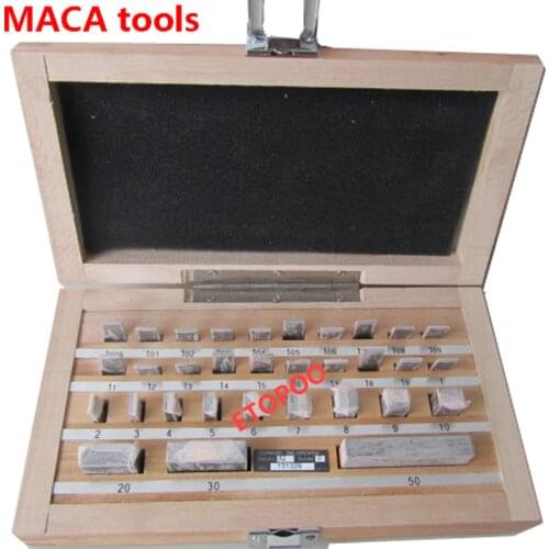 1.005-50mm 32Pcs/Set 1 grade 0 grade Inpsection Block Gauge Measurement Caliper Tool block gauge Set