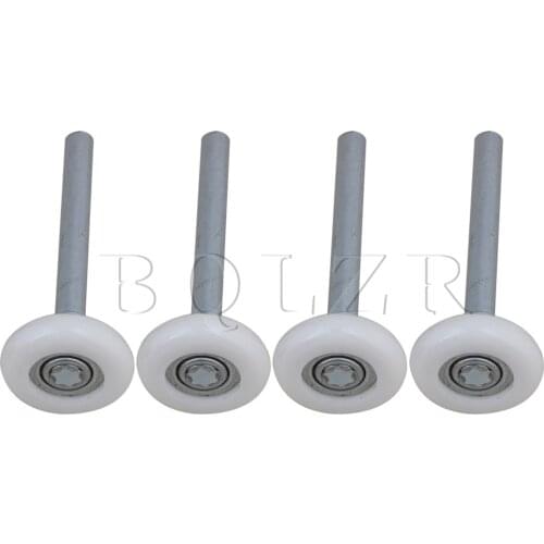 4PCS 4.53" Heavy Duty Nylon Garage Door Roller Ball Sealed Bearing Beige BQLZR
