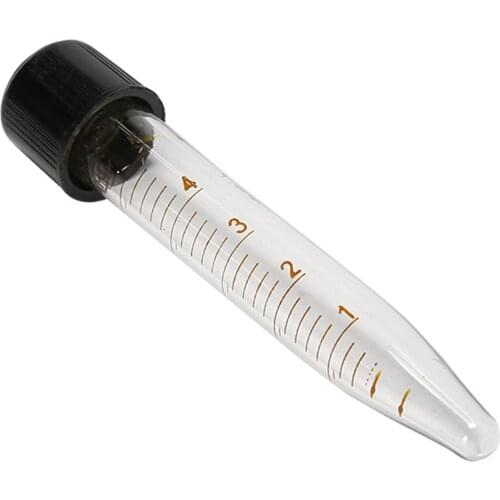 5 Pcs 5mL Glass Centrifuge Test Tube With Screw Cap Conical Bottom