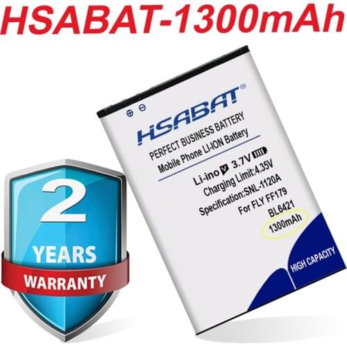 HSABAT Top Brand 100% New 1300mAh BL6421 Battery for Fly FF179 BL6421 in stock