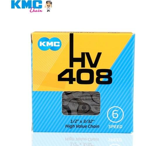 KMC HV408 6/7/8 Speeds Bicycle Chain Bike Chain for MTB/Road Bike fo Shimano/SRAM 116L /Chain Bike Silver high Value chain