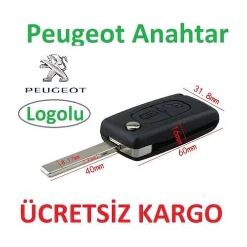 Peugeot 2 Button Control Key Case 207 307 308 407 Partner