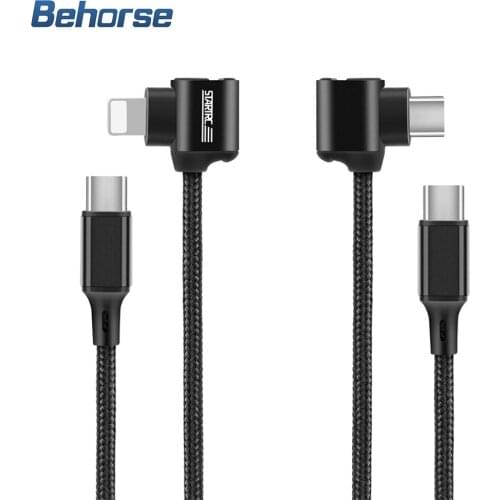 DJI FPV Glasses 1.2M Data Cable Black Two-way Transmission TYPE-C Lightning Data Cable for DJI FPV VR Glasses Accessories