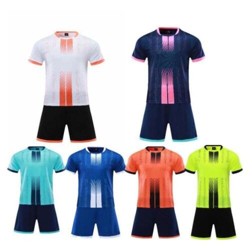 Custom Adult &kid Football Jerseys, Boys/ girls Soccer shirts Sets Short Sleeve Kids Football Uniforms Soccer Tracksuit Jersey