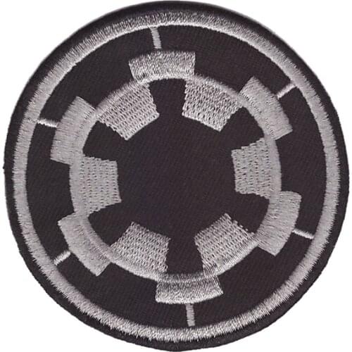 Galactic Empire Military Imperial Cog Embroidered Iron On Patch Bc 10pcs/lot