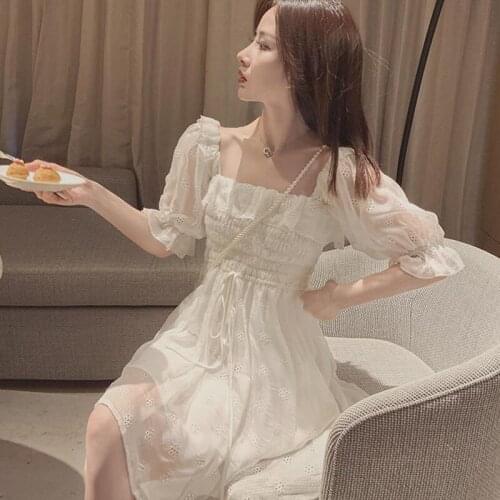 Белые летние платья JUNSRM China At AliExpress