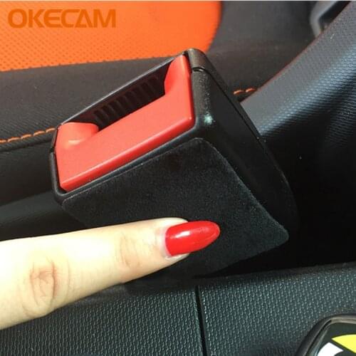 Car Safety Belt Buckle Stickers For Benz Smart Fortwo Forfour 451 453 450 452 454 Car Seat Belt Buckle Protection Anti-collision