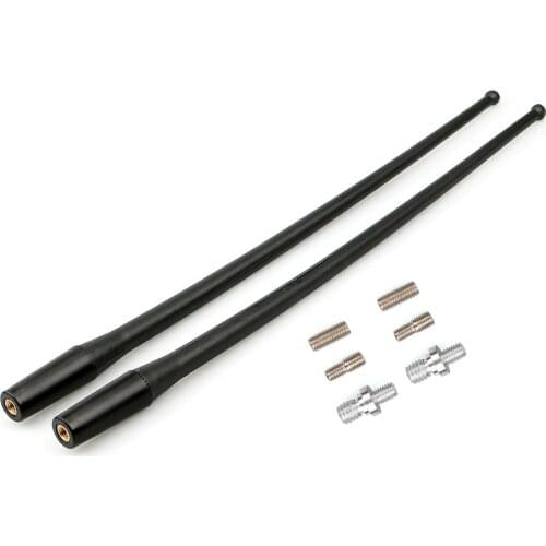 NEW Rubber 1/2pcs Motorcycle 14 inch Black AM/FM Antenna Mast
