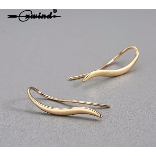 New Letters S Curve Drop Earring Geometric Wave Earrings For Women Girls Children Kids Fashion Ear Jewelry oorbellen