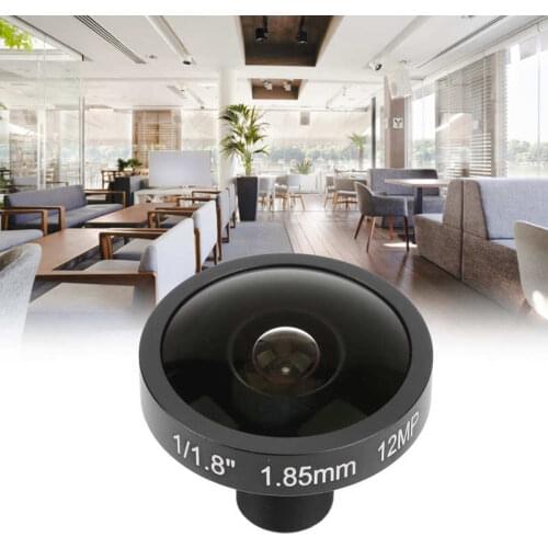 1.85mm Camera Fisheye Lens 12MP HD Wide Angle M12 Interface Universal for Most Cams
