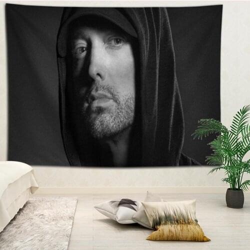 Custom Eminem Living room decoration tapestry sofa beach mat background wall hanging cloth tapestries More size