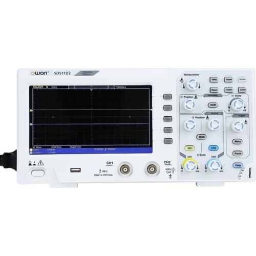 OWON SDS1102 Oscilloscope 2-Channel Digital Oscilloscopes 100MHZ Bandwidth 1GS/s High Accuracy Oscilloscope