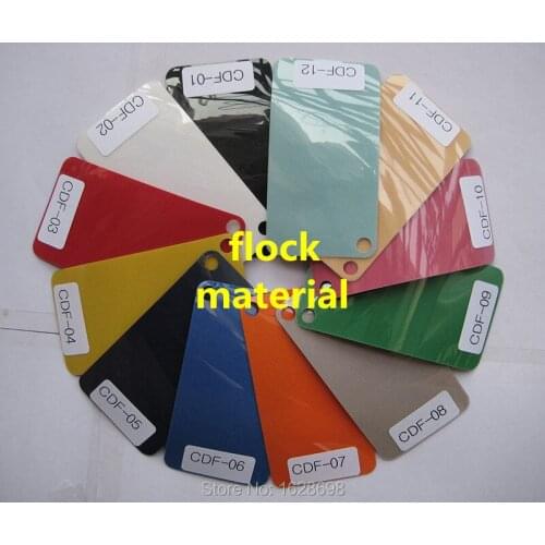 CDF-08 Grey color High quality Flock Heat Press Machine Transfer Vinyl film Material 12 COLORS tshirt cutter plotter