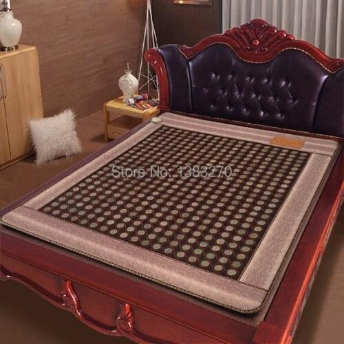 Heated jade stone mattress tourmaline health mattress far infrared heated care pad 1.2X1.9M