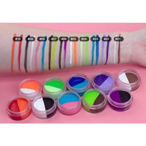 Water-based Eyeliner Fluorescent Face Painting Rainbow Party Eyeliner Holiday Neon Eyeliner Supplies Water Cream Activated M1H0