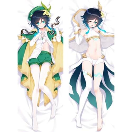 Anime Genshin Impact Dakimakura Cover Venti Diona Bedding Body Hugging Pillowcase