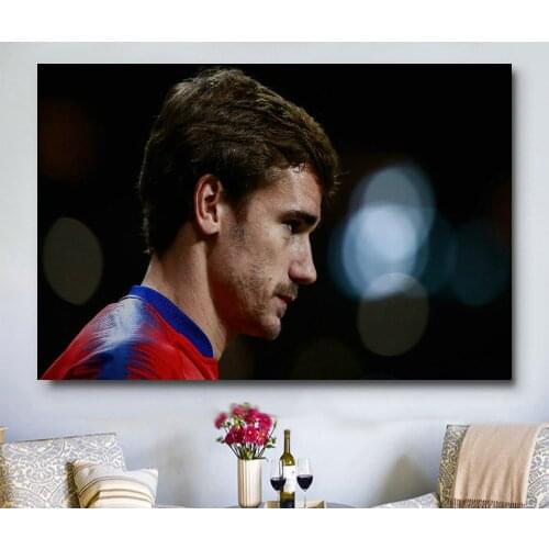 W306 Sports Antoine Griezmann Football Star Trend Beautiful Fashion Silk Fabric Wall Poster Art Decor Sticker Bright