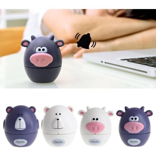 Cartoon Animal Bear Shape 60 Minute Timer Easy Operate Kitchen Timer Cooking Baking Helper Kitchen Tools Home Decoration