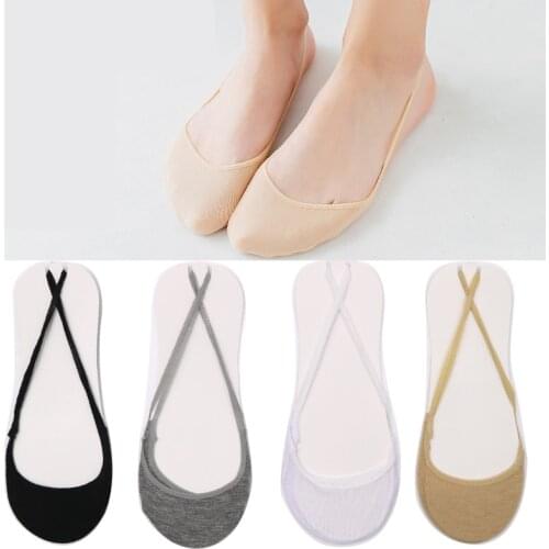 10pcs 5pair Cotton Comfortable Soild Half Sole Cover Invisible Sock Slippers for Women Girls Thin High Heel Shoes Socks Meais
