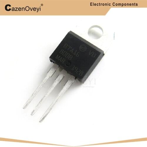 10pcs/lot BTA16-800B TO-220 BTA16-800 TO220 BTA16 800V 16A 16-800B new original In Stock