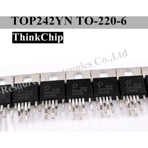 10pcs) TOP242YN TO-220-6 TOP242 DIP7 TOP242Y TOPSwitch-GX Family Extended Power Integrated Off-line Switcher