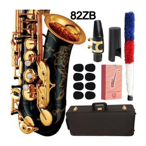 De Xin Saxophone Alto 82ZB Professional Alto Sax Custom 82Z Series High Saxophone Black Lacquer With Mouthpiece Reeds Neck Case