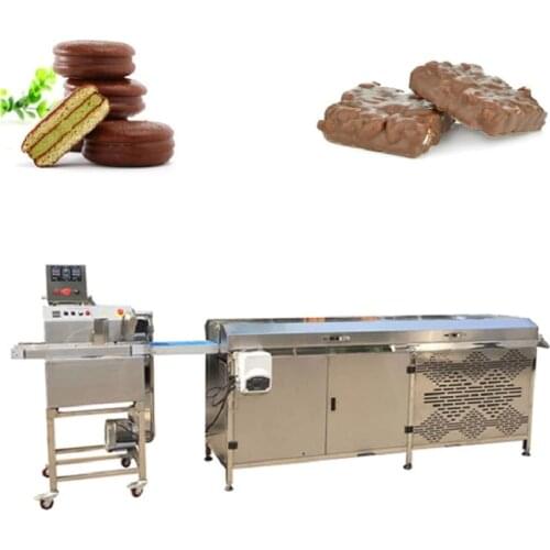 Automatic Chocolate Coating Machine Stainless Steel Chocolate Enrobing Machine Melting White Chocolate Chips
