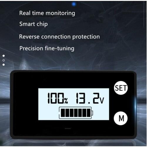 DC8V-100V Digital Electricity/DC/Voltage Display Electric Vehicle Motorcycle Special Voltmeter Electricity Digital