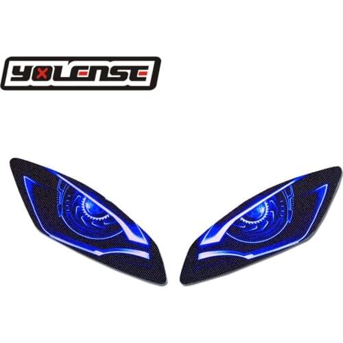 For YAMAHA YZF-R6 YZFR6 YZF R6 2006-2016 Motorcycle 3D Front Fairing Headlight Guard Sticker Head light protection Sticker