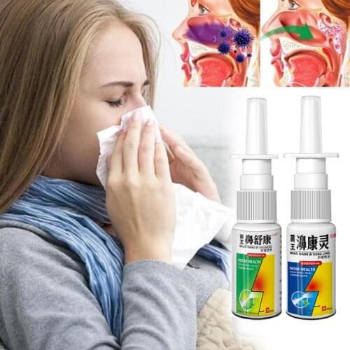 Chinese Traditional Medical Herb Spray Nasal Spray Rhinitis Treatment Nose Care Chronic Rhinitis Sinusitis Spray medicines 30ml