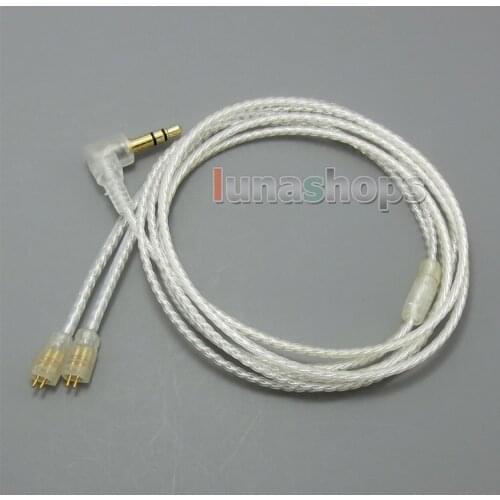 LN005014 With Earphone Hook Silver Plated Cable For Ultimate Ears UE TF10 SF3 SF5 5EB 5pro TripleFi 15vm TF15