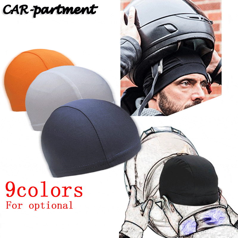 Helmet Motorcycle Quick Dry Breathable Hat Bicycle Helmet Cap Hat Racing Cap Under Helmet Beanie motorcycle car accessorie Parts