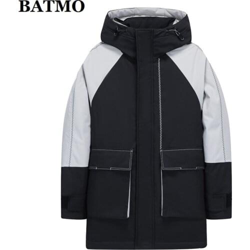 BATMO 2020 new arrival winter 90% white duck down hooded jackets men,mens warm coat,plus-size M-XXXL Y5-99113