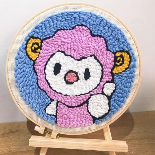 Punch Needle cartoon Pen Magic Embroidery cross stitch kits embroidery needlework sets fabric DIY Crafts Sewing Accessories