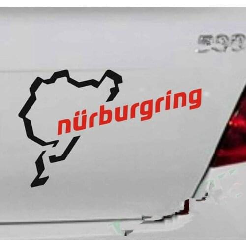 Auto Decor Accessories Stickers Truck Car Motorcycle Window Rear Decal Nurburgring Printed Exterior Stickers