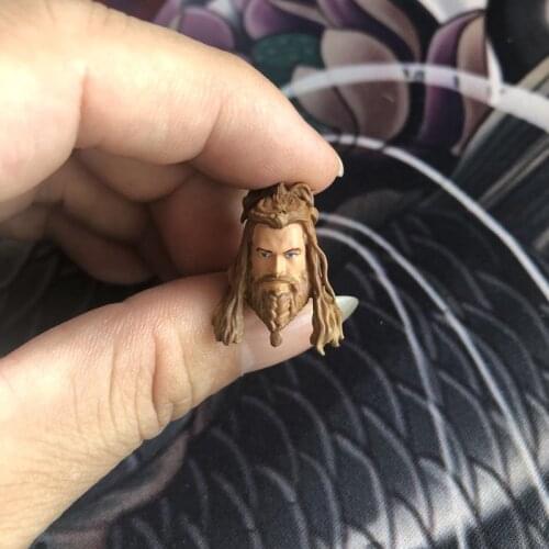 Painted 1/18 Scale Yellow Long Hair Chris Hemsworth Head Sculpt Fit 3.75" Figure